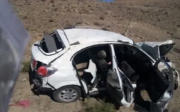 کودک سه‌ساله قربانی واژگونی خودرو کوییک در محور شیراز - اصفهان