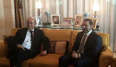  دیدار سعد حریری با وزیر خارجه فرانسه/عکس