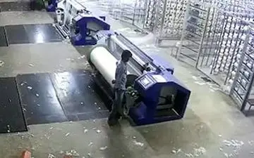 حادثه‌ای دلخراش برای یک کارگر به دلیل خواب آلودگی + فیلم 