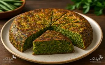 طرز تهیه کوکوی لوبیاسبز؛ غذایی ساده، خوش‌عطر و سالم برای همه سلیقه‌ها