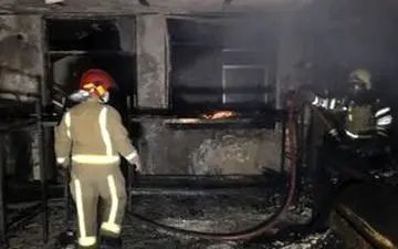 حریق در مجتمع ۴۰ واحدی کامرانیه تهران