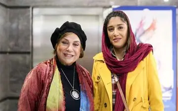 تیپ متفاوت گوهر خیراندیش و دخترش در جشنواره