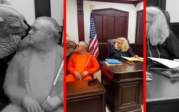 ترفند هوشمندانه قاضی؛ ادعای نابینایی مجرم در چند ثانیه لو رفت + ویدئو