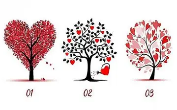 یک درخت رو انتخاب کن تا بهت بگم تست عشقت چی بهت میگه