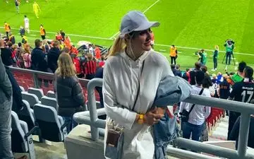 تصاویر/ ظاهر خانم بازیگر جنجالی در استادیوم حاشیه ساز شد!