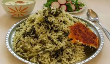 والک پلو شمرونی؛ غذای گیاهی مفید برای تابستان