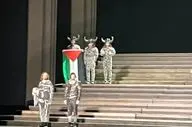 پرچم فلسطین در تالار اپرای انگلیس به اهتزار در آمد