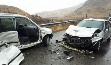 تصادف در جاده یاسوج اصفهان ۲ فوتی و ۲ مصدوم برجا گذاشت