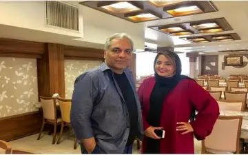 نرگس محمدی در کنار مهران مدیری در مشهد | عکس