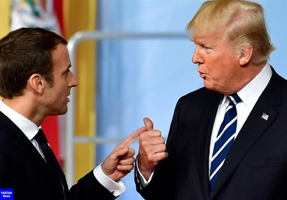 دفتر ریاست جمهوری فرانسه: مواضع ترامپ و ماکرون نزدیکتر شده است