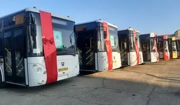 رونمایی از خودروهای جدید ناوگان حمل‌و نقل عمومی در کرمانشاه