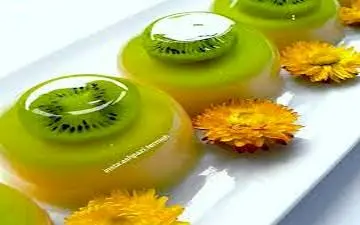 آموزش یک دسر جذاب | طرز تهیه ژله ویترینی با کیوی !