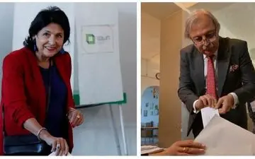 نبرد شانه به شانه دو نامزد در انتخابات گرجستان