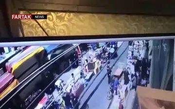 دوربین مدار بسته که به داد دختر ۴ ساله رسید! + فیلم