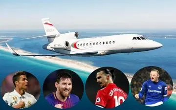  گران‌ترین جت‌های شخصی متعلق به کدام ستاره‌های فوتبال است؟ + عکس 