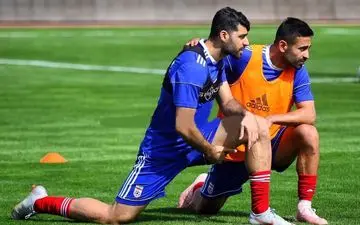 عکس ؛ استوک های عجیب امید ابراهیمی در تمرین تیم ملی