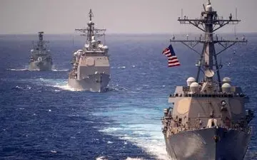 تقابل در آب‌های آزاد؛ جنگنده‌های ونزوئلا بر فراز ناوشکن آمریکا